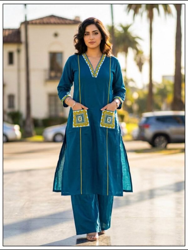 Naisha K 703 Dhabu Cotton Stylish Wear Top And Bottom Collection