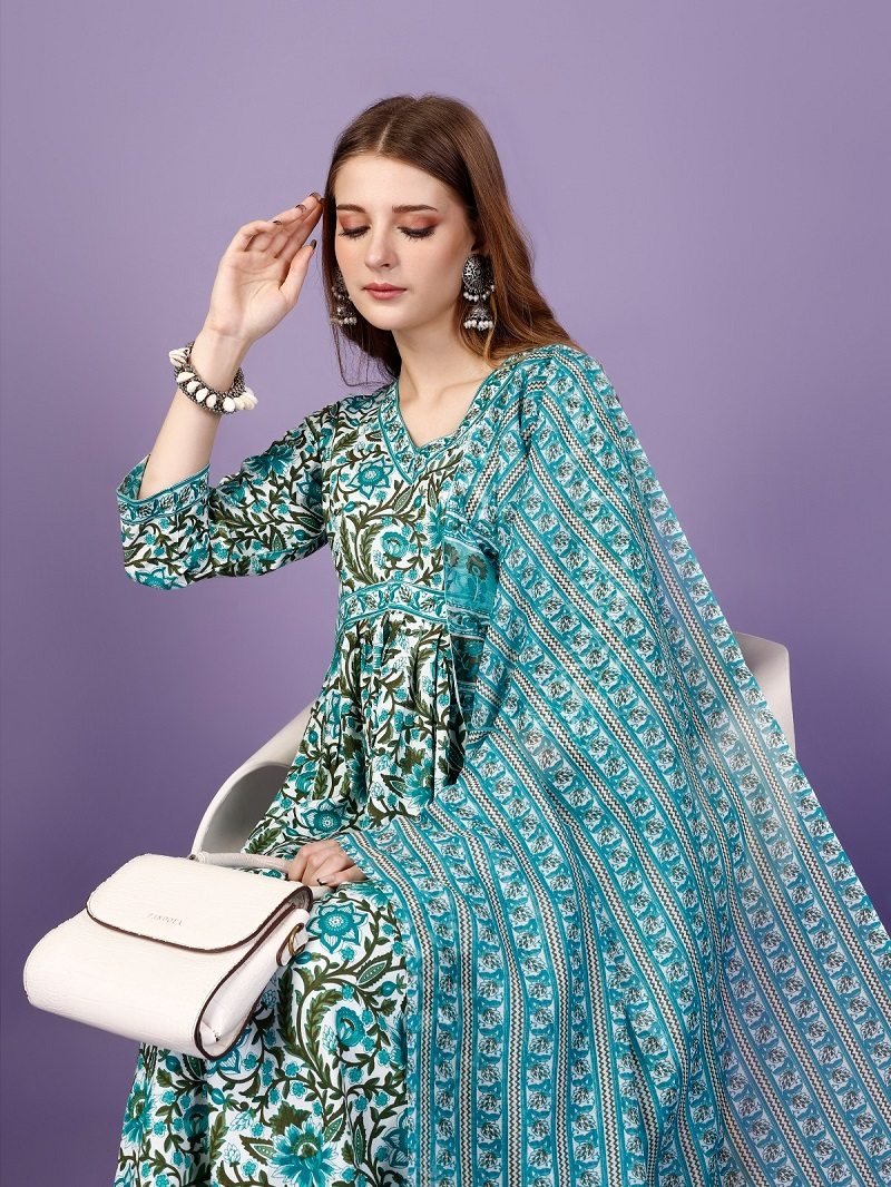 Shubh 25 Viscose Rayon Printed Kurti Pant With Dupatta Collection