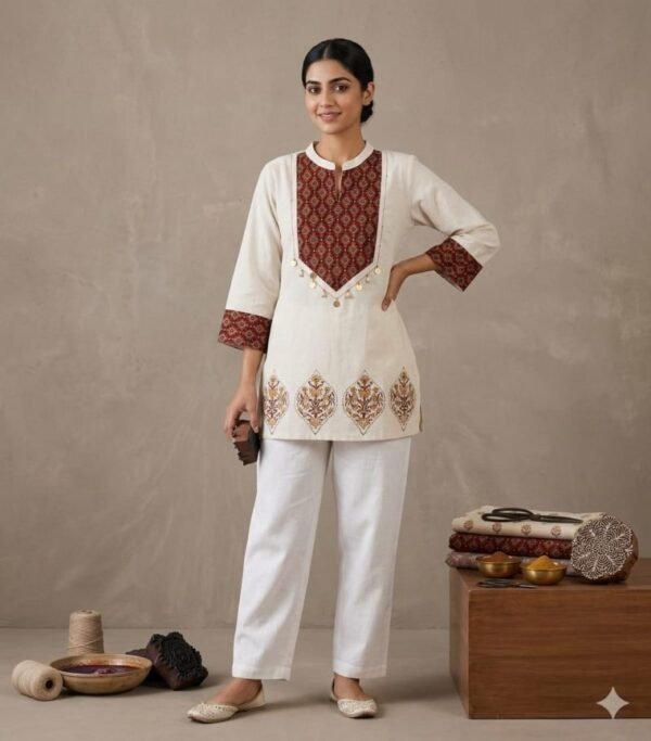 Naisha K 820 Cotton Flex Block Work Short Tops Collection