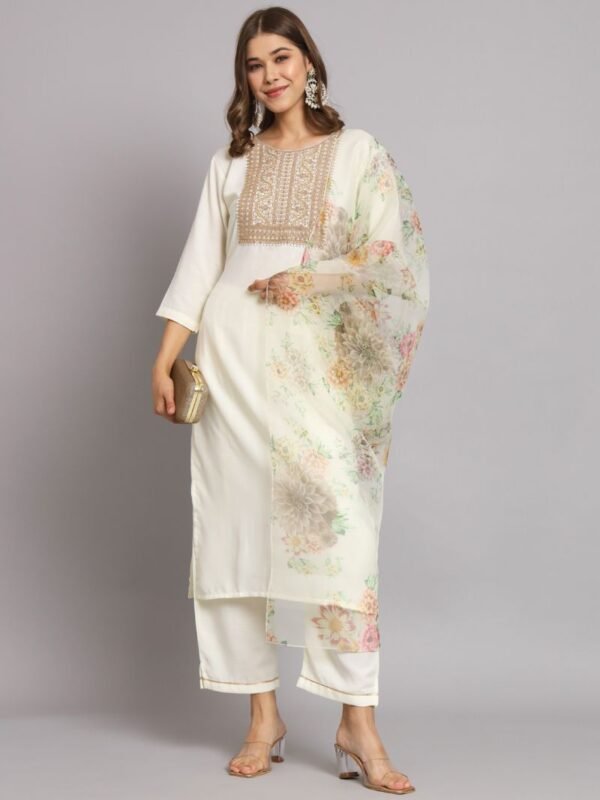 Vredevogel Virtus Rayon Silk Kurti Bottom With Dupatta Collection