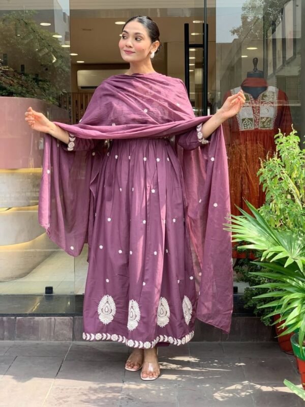 Shivzara 01 Chanderi Embroidery Work Top Bottom And Dupatta Collection