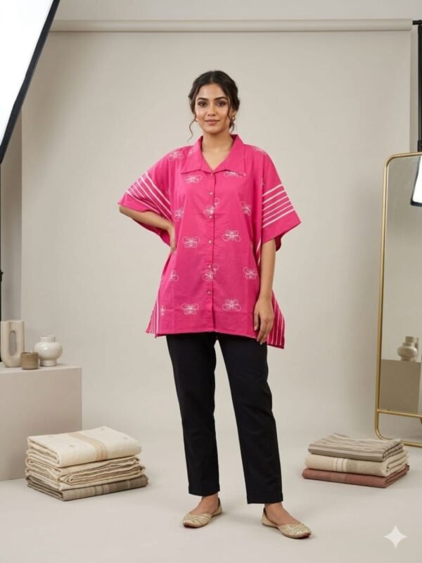 Naisha K 784 Printed Cotton Kaftan Pattern Shirt Top Collection