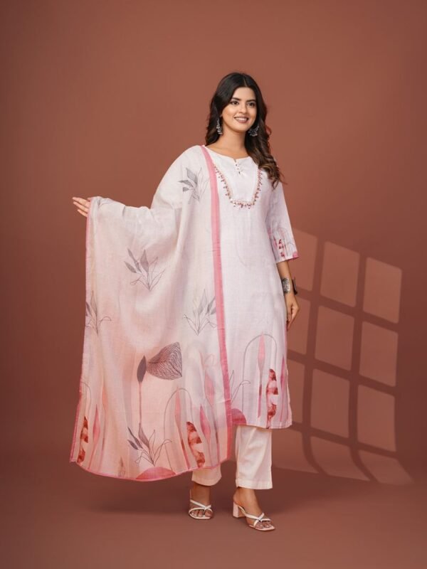 Hr 1624 Poly Flex Printed Kurti And Bottom Dupatta Collection
