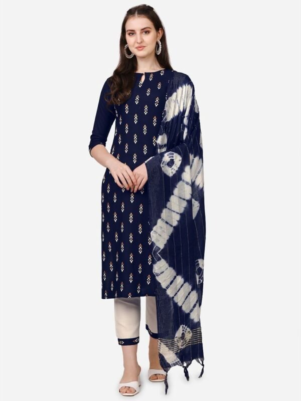 Nyka 1030 Fancy Printed Kurti With Bottom Dupatta