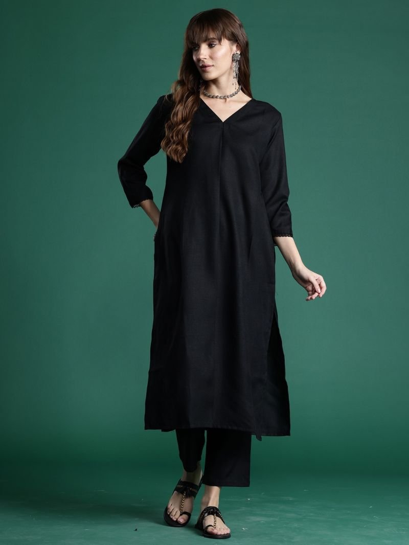 Indo Era 2521 Printed Cotton Kurti With Bottom - Image 3
